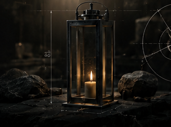 Prototyp eines Light Objects mit Konstruktionszeichnung